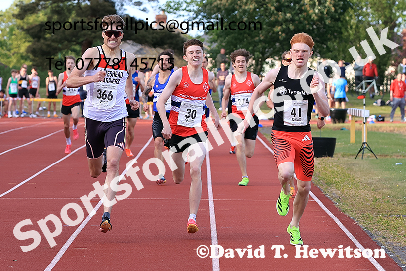 The 800 metres, 2025 NEGP No 2, Monkton Stadium, Wednesday, May 28th. Photo: David T. Hewitson/Sports for All Pics